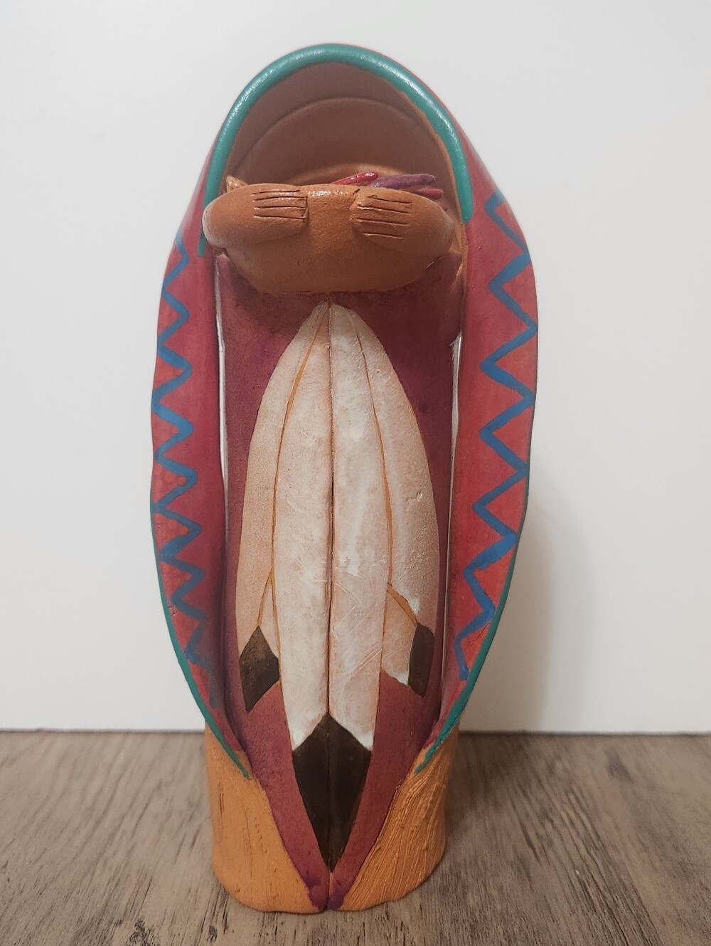 Christopher Gamez Signed Pottery Figurine "Spirit Of Mother" Southwest Native